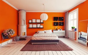 habitación naranja
